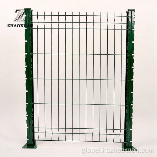 Curved Garden Fence Panels H Post PVC Coated Welded Wire Mesh Fence Manufactory